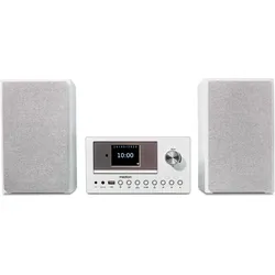 Medion DAB+ LIFE P85003 (Bluetooth, CD Player, WLAN), Stereoanlage, Weiss