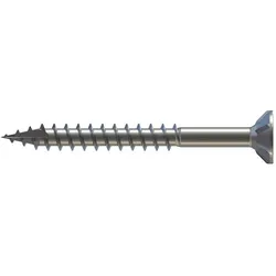 Reisser, Schrauben, RETINOX 2 plus Spanplattenschrauben, Flachsenkkopf, TX-Antrieb, Teilgewinde, 6,0 x 80, Edelstahl... (100 Schrauben pro Stück)
