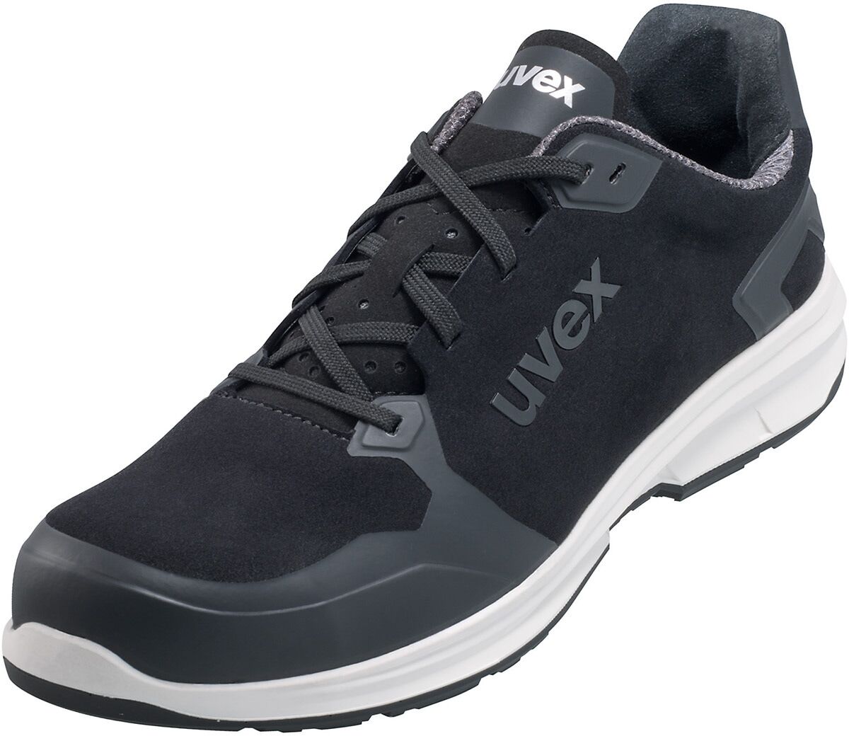 Sicherheitsschuh UVEX "1 sport Halbschuh" Gr. 47, schwarz, 47, Obermaterial: 100% sonstige Fasern AF., Schuhe, Sicherheitsschuh