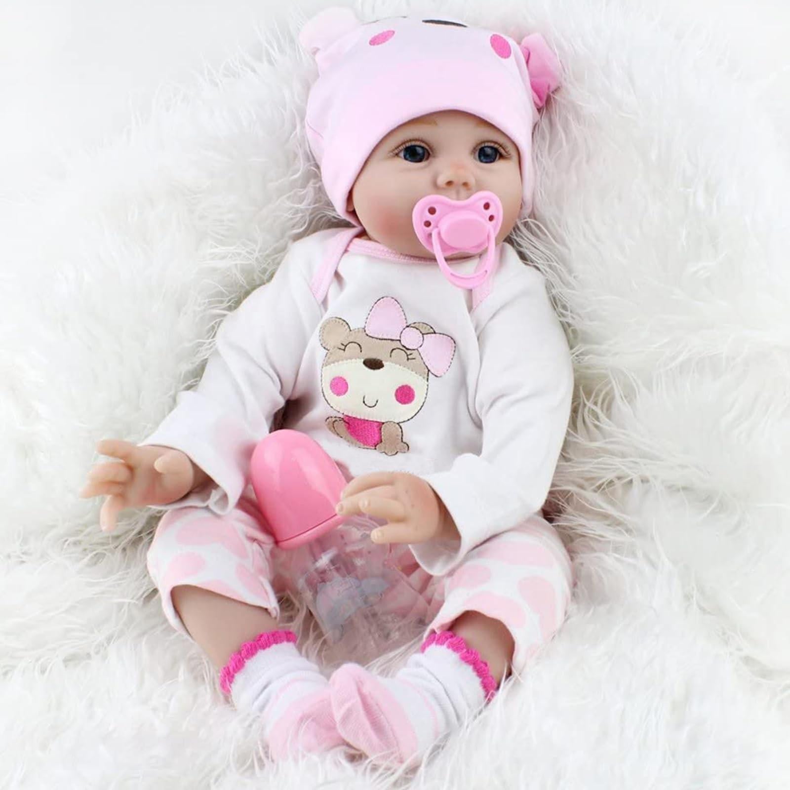 Handgemaakte Silicone Reborn Babypop van 55 cm