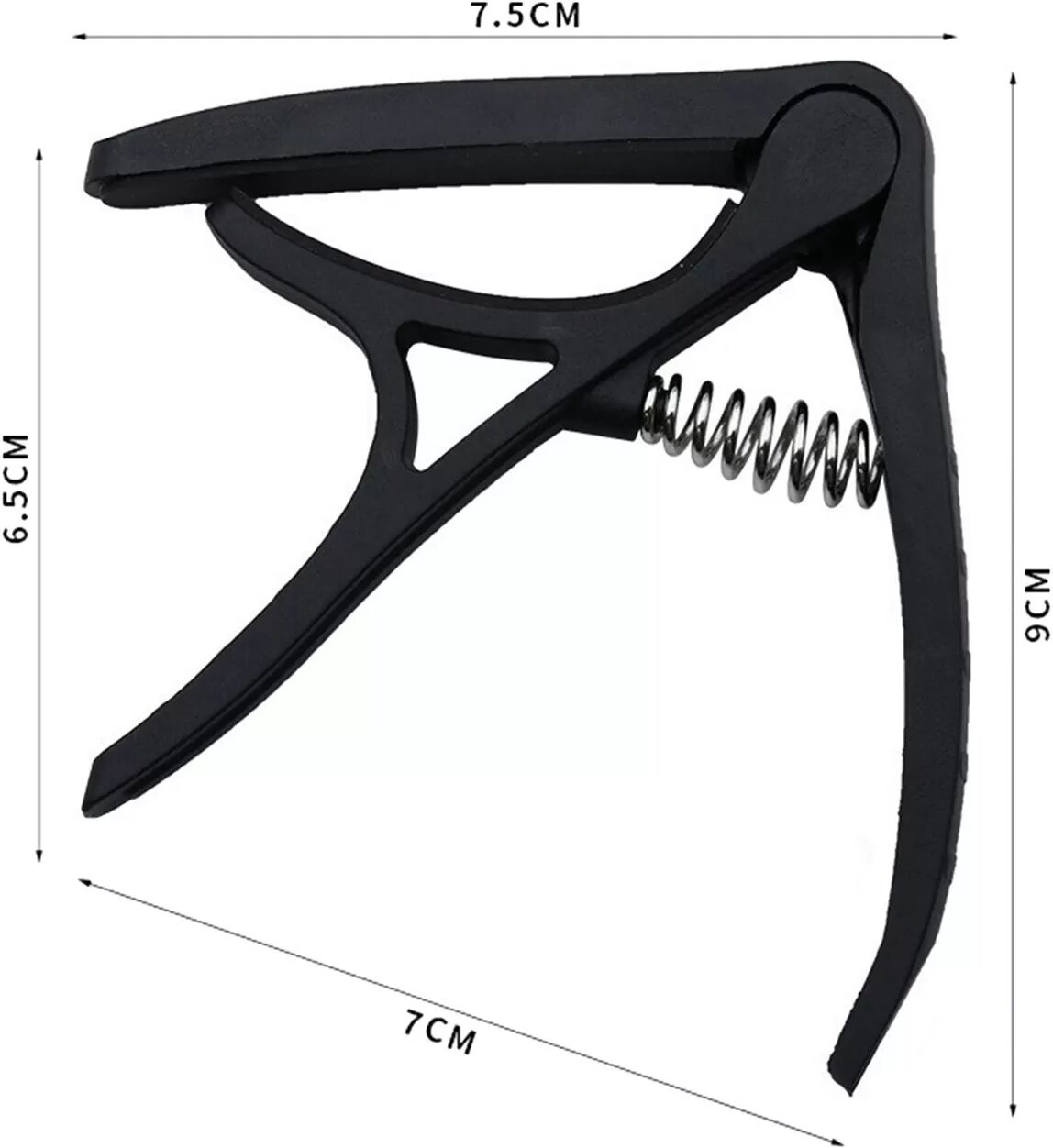 INF Capodastre de guitare en alliage de zinc pour guitares acoustiques Le noir