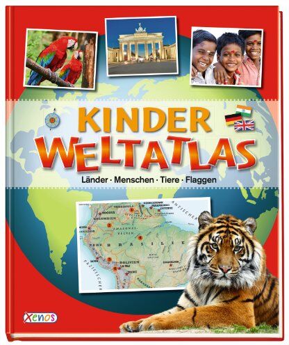 Kinder Weltatlas: Länder, Menschen, Tiere, Flaggen - Preis vom 09.10.2026 07:28:09 h