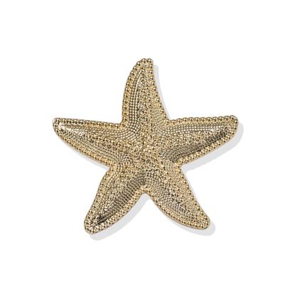 Brosche "Schmuck Geschenk Messing Ansteckschmuck Seestern", gold (gelbgoldfarben), ANISTON JEWELRY & WATCHES, Broschen, Damen, Messing, Brosche