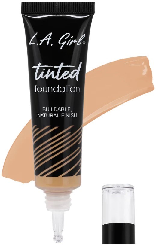 L.A. Girl Tinted Foundation Buildable, Natural Finish 30mL Tawny