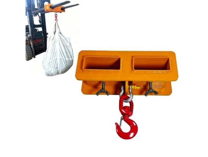 Gabelstapler-Hebehaken, Stahl-Kranhaken für Gabelstapler 360° drehbarer Haken für Materialtransport, Lager, Fabrik und Baustelle(3000kg)