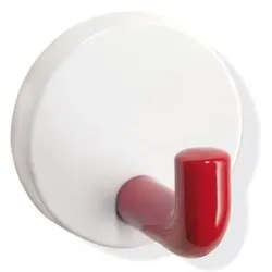 Hewi System 800 K Einzelhaken 800.90.0309133 Rosettenkappe signalweiß, rubinrot, 45mm