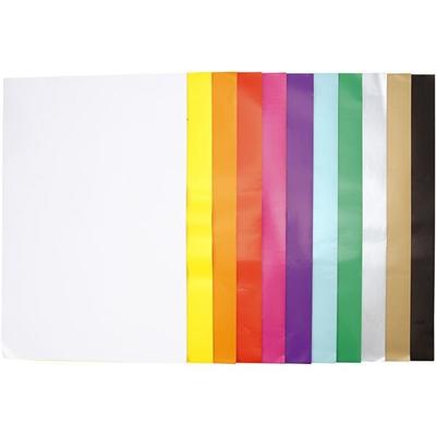 Creativ Company Glanzpapier, Blatt 32x48 cm, 80 g, sortierte Farben, 11x25 Blatt