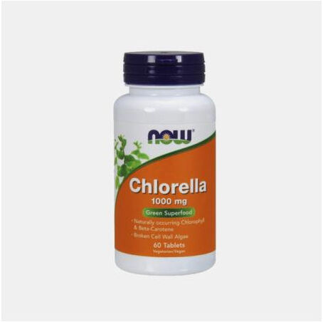 NOW CHLORELLA 1000mg 60 COMPRIMIDOS