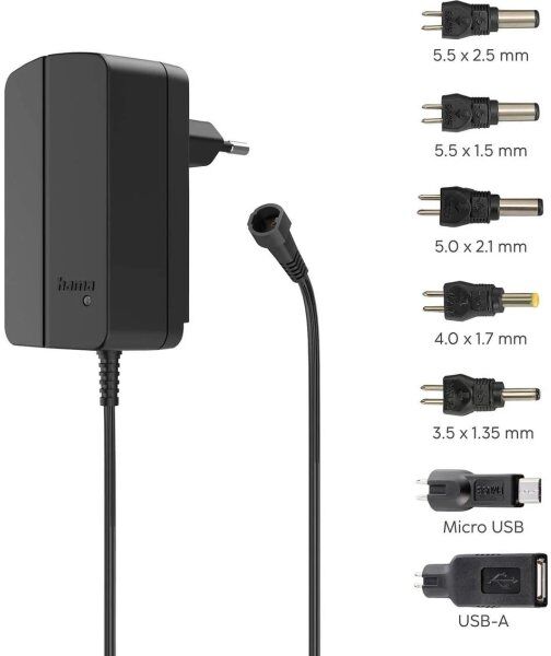 Hama Strømforsyningsenhed Universal 27w, Sort