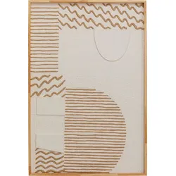 KARE DESIGN Wanddeko Waves Holz Beige