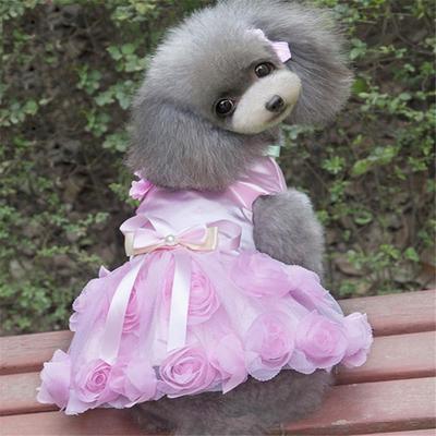 United Pet Princess Rose Dress For Small Dogs Lightweight Summer Outfit pink s