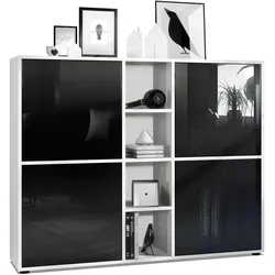 HIGHBOARD Cuba Türen in Schwarz Hochglanz