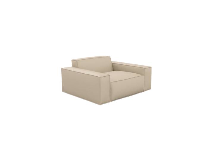 Design Echtleder Loungesessel „Siena“ Echtleder Beige BLOOMINGLOFT Collection