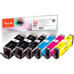 Peach, Druckerpatrone, PGI-550, CLI-551, 2x 1x Foto 1x 1x 1x (BK, C, M, Y)