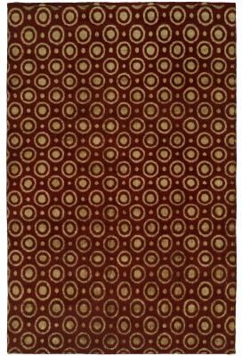 KALATY Gramercy Red Wool Silkette Handmade Area Rug