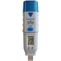 PEAKTECH 5187 - Datenlogger, Typ-K, Temperatur, -200 ... +1300°C