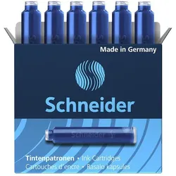 Schneider Tintenpatronen für Füller blau