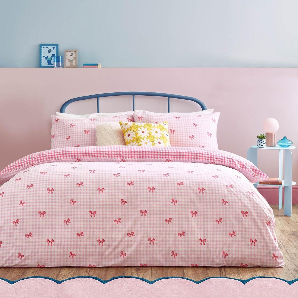 Omkeerbaar Dekbedovertrek Set Roze 200x200 cm