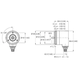 Turck Absoluter Drehgeber REM-105SA #100011425