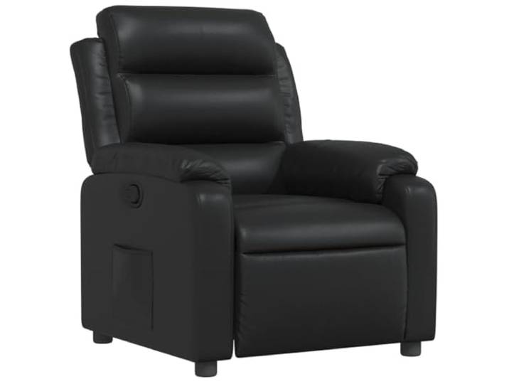 Heofavd Relaxsessel Kunstleder Schwarz Manuell Liegesessel TV-Sessel