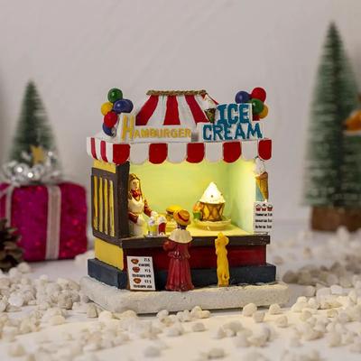 Inspire Essentials LED Christmas Village House Decor Lighted Holiday Scene For Desktop And Home 3