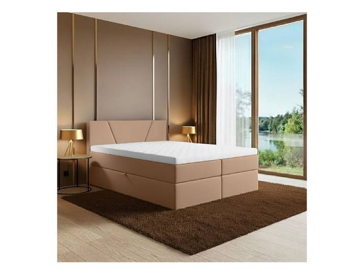 Best for Home Boxspringbett mit Stauraum, Federkernmatratze & Schaum-Topper (Boxspringbett Set, 140x200 160x200 180x200 200x200), Lieferung Wohnung und Aufbauservice, TOP Preis-Leistungs-Verhältnis