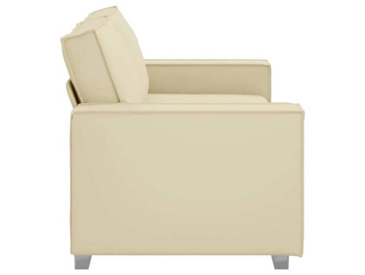 Antitaches Canapé deux places Scandinave - LEMONTREE - pour salon - Crème 180cm Simili cuir 1801601408