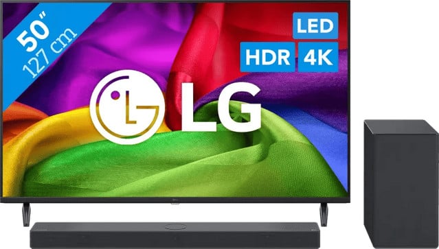 LG LED TV 50 inch NU800 (2026) met LG DS40T soundbar