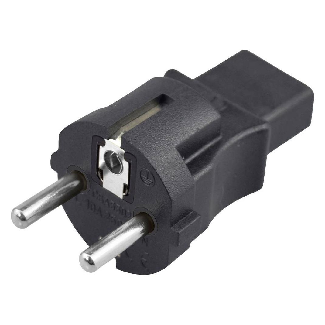Tru Components Adapter PG plug - IEC C13 socket (cooling devices) Total number of pins: 2 + PE (TC-14554328)