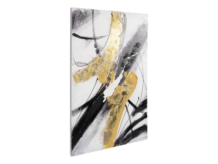Bild Toshima Schwarz/Weiß/Gold ca. 118x78cm