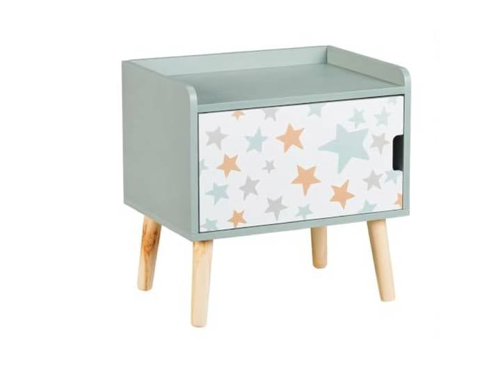 Helloshop26 Nachttisch für Kinder, praktische Aufbewahrung, Höhe 41 x 40 x 30 cm, aus MDF, mehrfarbig, 13_0016875