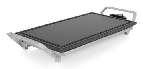 Princess 103150 Elektro, Heißer Stein, Tisch Tischgrill Antihaftbeschichtung Silber