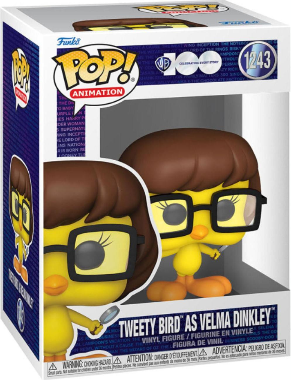 Funko Pop! Warner Brothers 100e Verjaardag Tweety Bird als Velma Dinkley 1243 Vinyl figuur