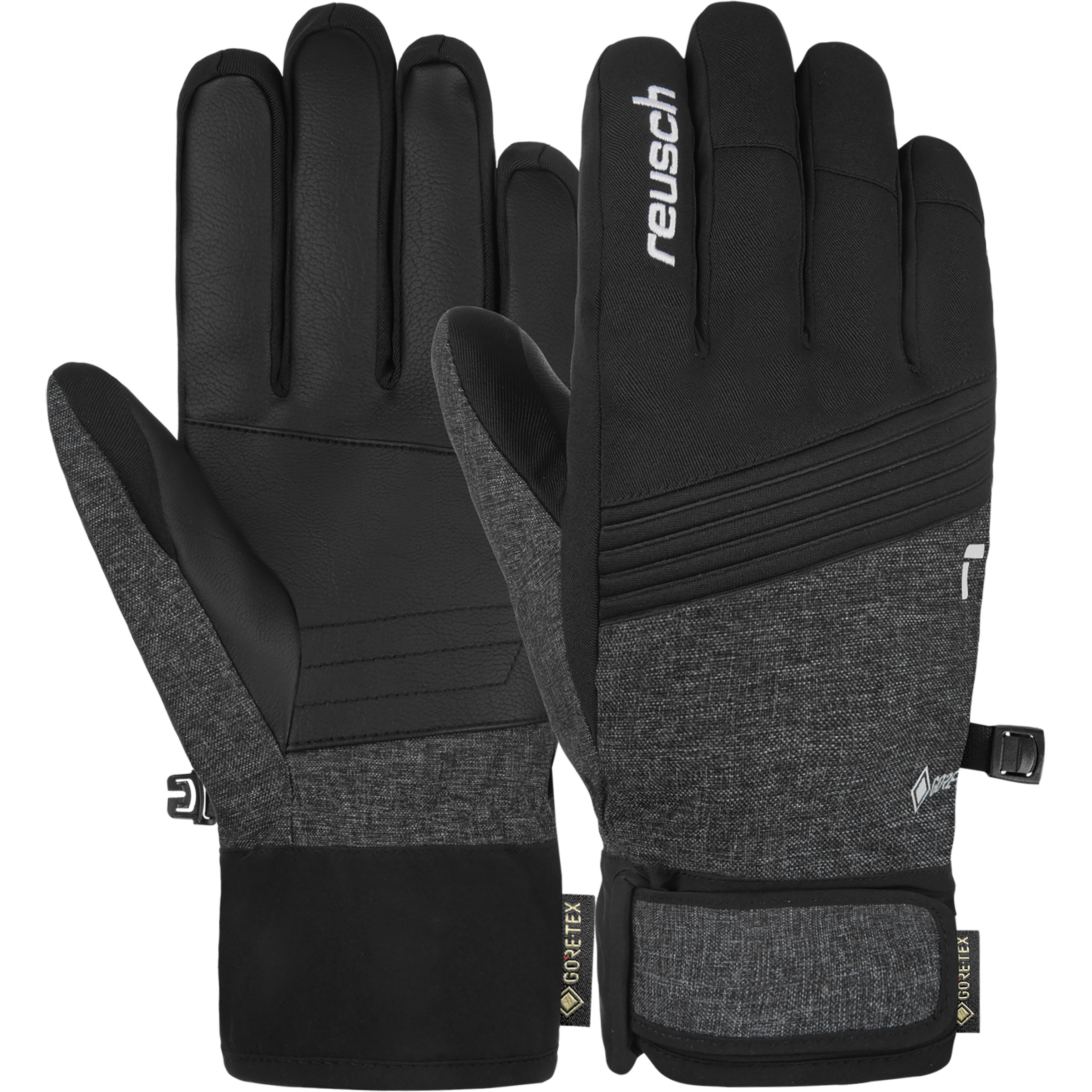Reusch Fergus GTX Skihandschuhe schwarz Größe 9 Skifahren Elastisch Wasserabweisend