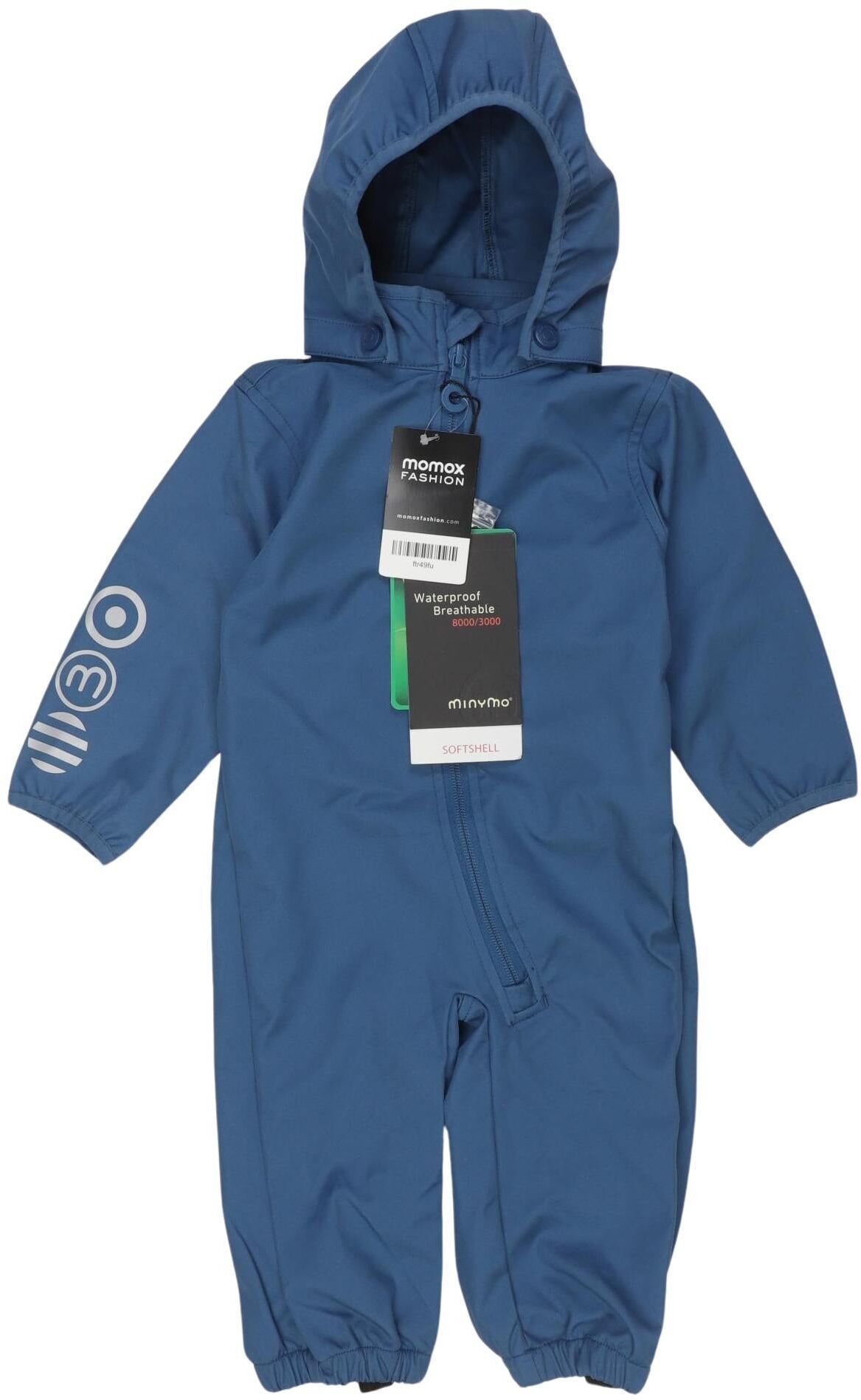 MiNyMO Jungen Schneeanzug, Blau, Gr. EU 74, Synthetik - Second Hand