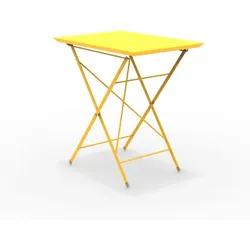 STEP - Faltbarer Gartentisch 70x50 cm gelb