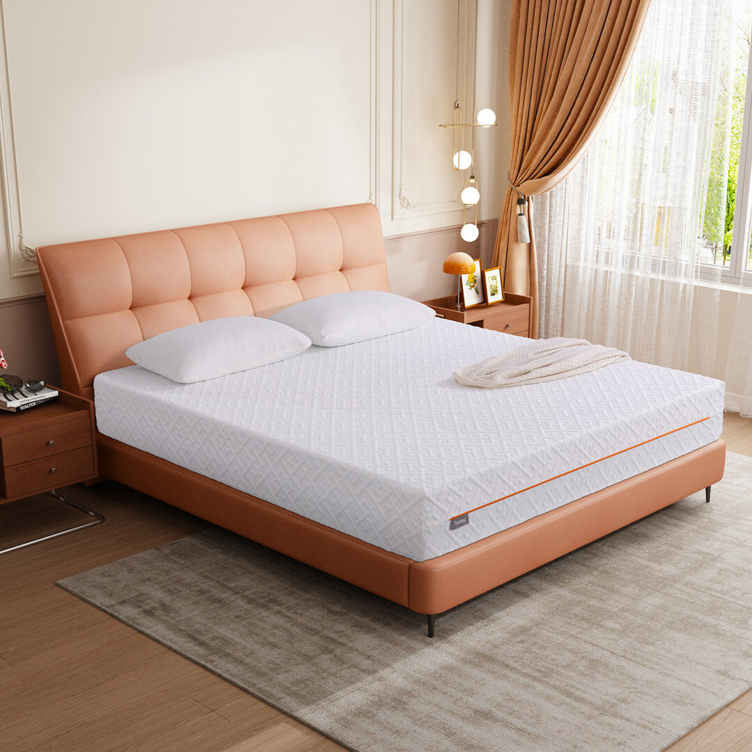DubidapOn 15/18/20/25 cm Medium-Firm Memory Foam Mattress, Breathable Cover, Rolled In-A-Box, No Fiberglass, No Noise Sleep 20 cm/Kingsize (5')