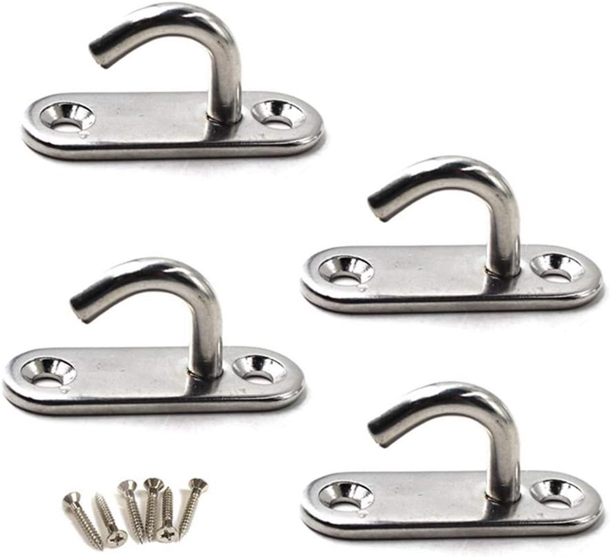 Zware Wandhaak voor Plafondbevestiging - Set van 4 inclusief schroeven