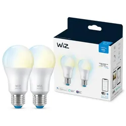 2er Pack WIZ E27 Smarte LED Lampe tunable White dimmbar 8W wie 60W WLAN