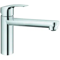 GROHE Eurosmart Einhand-Spültischarmatur, Ausladung 222mm, mittelhoch, schwenkbar, 30463000, Farbe: Chrom
