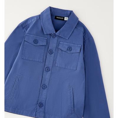 Outdoorjacke SARABANDA "BABY BOY JACKET", Jungen, Gr. 92, blau, 98% Baumwolle, 2% Elasthan, Jacken Outdoorjacke