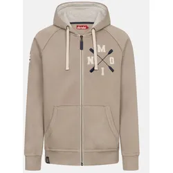Derbe Sweatjacke Moin X Herren Beige Zip Hoodie GOTS