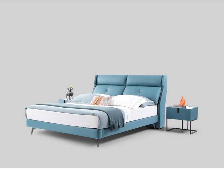 Xlmoebel Polsterbett Luxus-Doppelbett aus Holz mit edler Polsterung für Hotels (Bett), Hergestellt in Europa