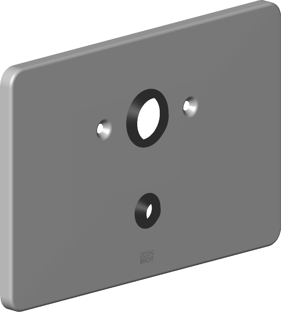 Dornbracht plaque de recouvrement, PBV complet 90110109100-00 chromé