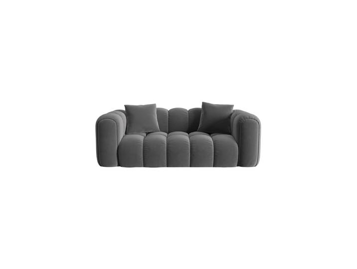 3-Sitzer Design Sofa „Elise“ Samt warmes Grau CXL by Christian Lacroix