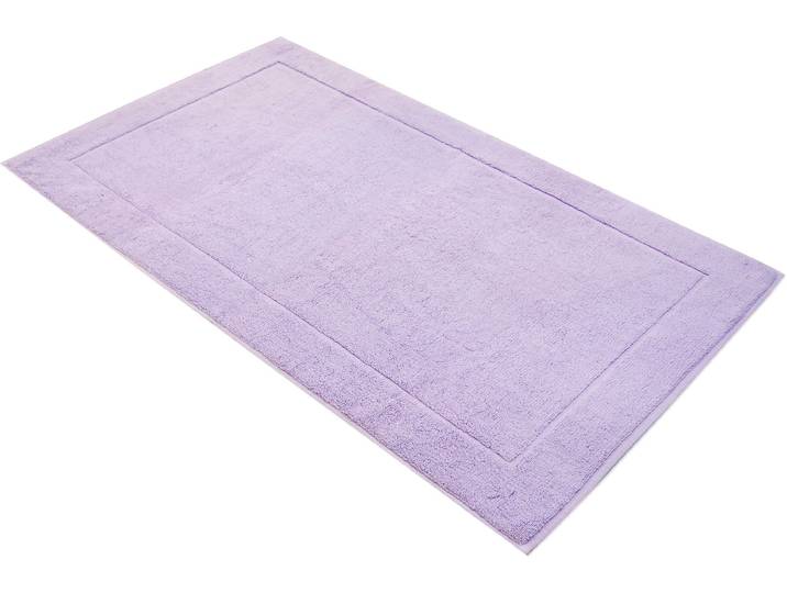 Badematte FRAMSOHN FROTTIER Uni Basic Hotelmatte Gr. 4, lila (lavendel), H:11mm, Baumwolle, Badematten, Badematte, grosse Farbpalette, Hergestellt in Österreich, Badezimmerteppich