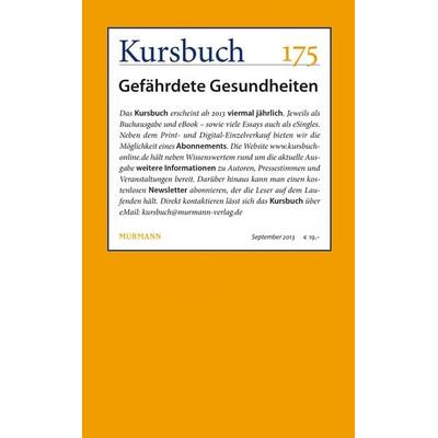Kursbuch Nr. 175, Taschenbuch von , Murmann Publishers, 978-3-86774-264-1