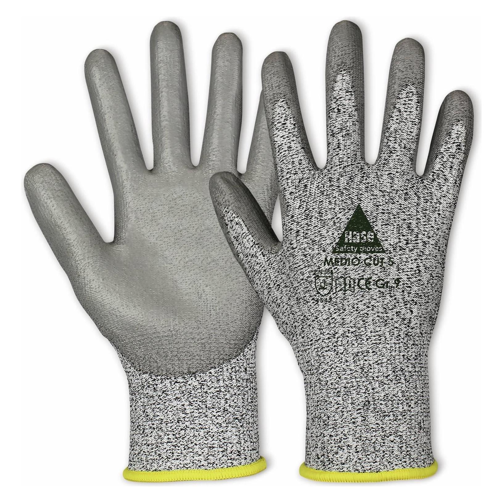 Hase Safety Gloves Schnittschutz-Arbeitshandschuhe Medio Cut 5, EN 388, EN 420, Grösse 7 (7) (508440)