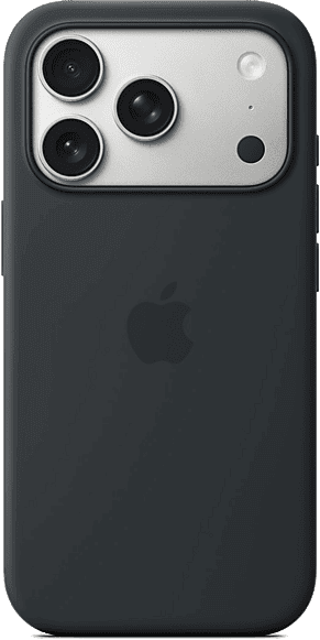 REACONDICIONADO Seminuevo Excelente Apple Funda de silicona con MagSafe, Para iPhone 17 Pro, Compatible correa Crossbody, Negro