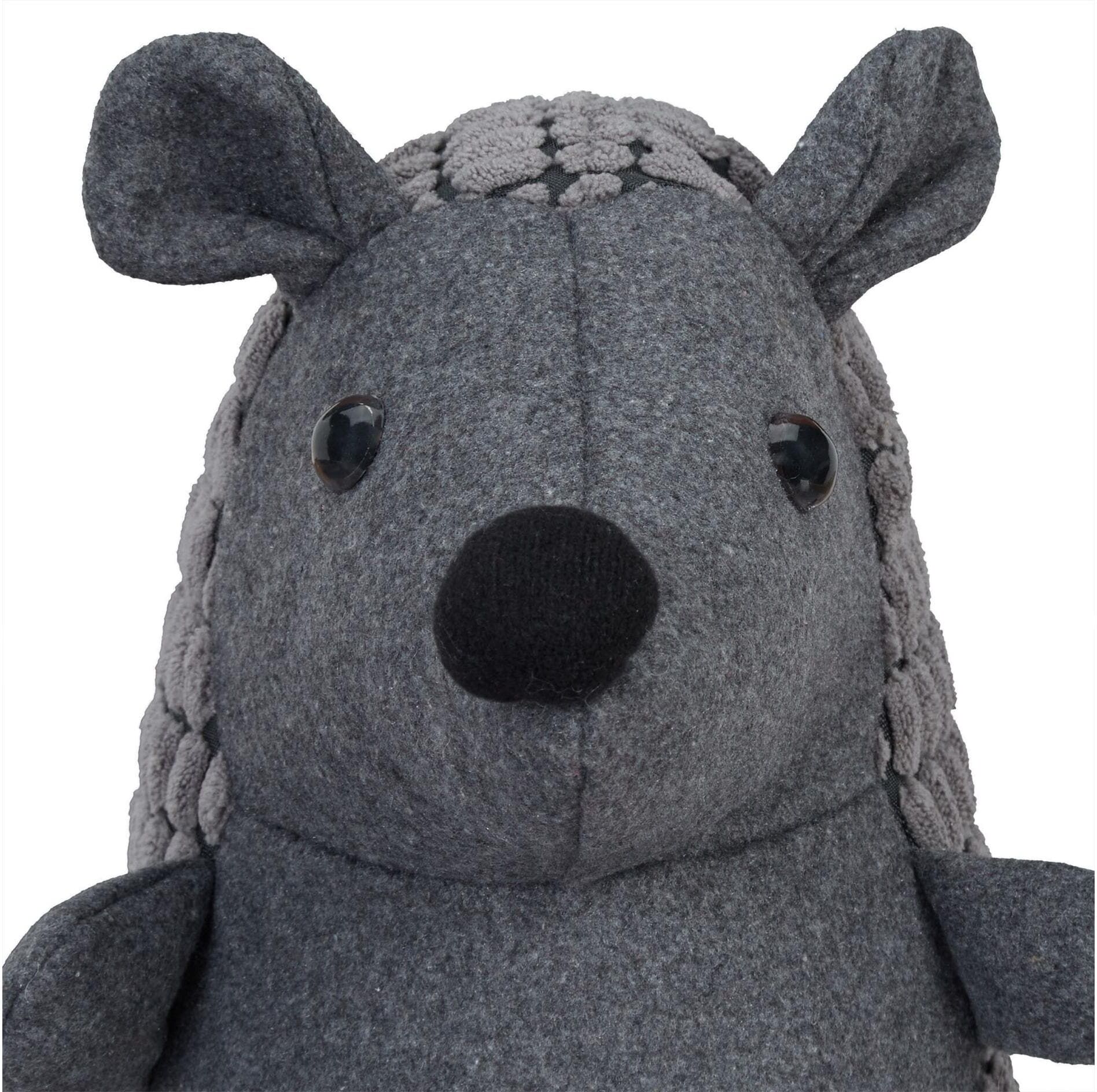 Türstopper RELAXDAYS "Igel", Baby, Gr. Ø/B/H/T: 13cm x 22cm, grau (dunkelgrau), Kunststoff, Polyester, Türstopper Türstopper dunkelgrau Ø/B/H/T: 13cm x 22cm